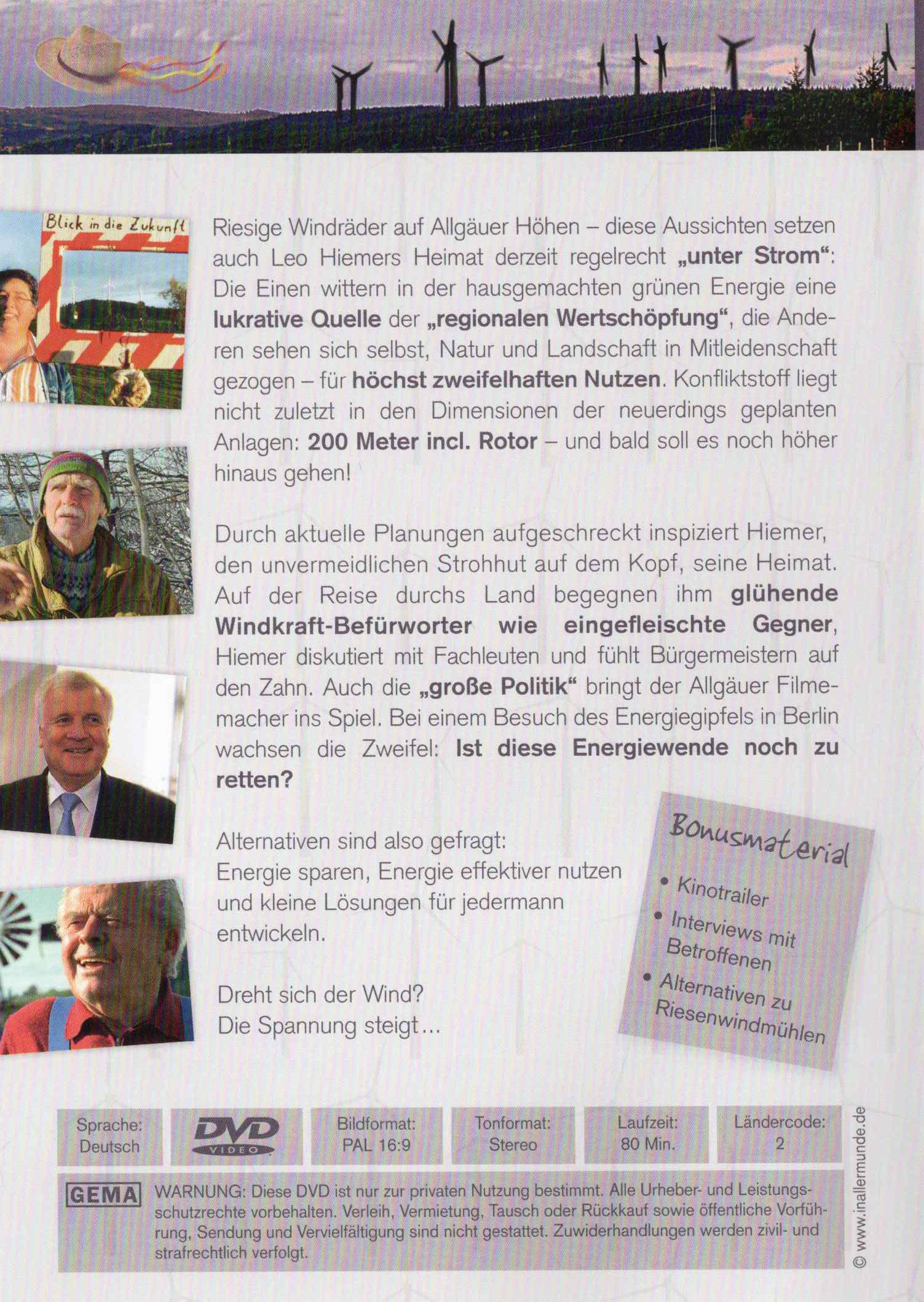 (Bild für) Heimat unter Strom Windkraft für und wider